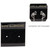 100 Earring Display 1" Square Black Flocked Cards with HYPO-ALLERGENIC Printing "