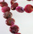 1 Strand Crazy Lace Agate Dyed Fuchsia Pink & Red 12mm Puffed Disk Gemstone Beads *