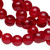 36 Inch Strand(150) Transparent Red Glass 6mm Round Beads with 1-1.5mm Hole