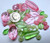 Bead Mix,  Glass and Acrylic Color Combo Pink Parfait Mixed Beads 28 Grams(50) *