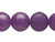 15" Strand Purple Magnesite Dyed & Stabilized 10mm Flat Round Beads *