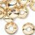 100 Gold Plated Brass 5x3mm Smooth Saucer Spacer Beads with 1.3mm Hole