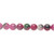 Bead, Malaysia Fuchsia & Green Jade 6mm Round Beads 1 Strand (66) *