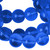 36 Inch Strand(112) Glass Transparent Primary Blue 8mm Round Beads with 1.3-1.5mm Hole
