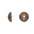 Bead Cap, 2 Antiqued Copper Plated Pewter Texture Acorn Bead Caps to Fit 10-12mm Beads
