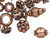 20 Antiqued Copper 4x1mm-11x5mm Bead Mix with  0.7-5.4mm Hole