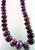 1 Strand Purple Flower Jasper Graduated Rondelle Gemstone Beads *