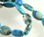 1 Strand Blue Crazy Lace Agate Dyed 10x14mm Puffed Oval Gemstone Beads *