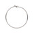 Hoop, 10 Silver Stainless Steel 25mm Beading Hoop Earwires