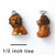 2 Adorable 3 Dimensional Resin Tan & Brown LION Charms