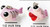 2 Adorable 3 Dimensional Resin Hand Painted Pink Puffy Fish Charms