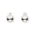 10 Silver Plated Pewter 10mm Round Drop Charms with 1.75mm ID Loop