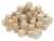 100 Unfinished Wood 3/4" Hardwood Straight Edge Square Block Cubes