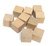 100 Unfinished Wood 1/2" Hardwood Straight Edge Square Block Cubes