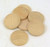 100  Hardwood 2" x 1/4" Thick Straight Edge Wooden Disc Circles