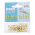 Crimp, 100 Gold Plated 3x2mm Crimp Tube Crimping Beads with 1.3mm-1.5mm Inside Diameter