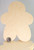 5  Wooden 6" x 4 3/4" Gingerbread Man Paintable Cutouts Woodlets *