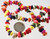 1 Strand Assorted Magnesite Dyed & Stabilized Small Chip Beads