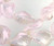 1 Strand Lampwork Glass Pink Foil Lined Twist Oval Beads *