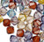 48 Swarovski Crystal Oregon Evening MIX 4mm Xilion Bicone Beads with 0.8-1.1mm Hole  (5328)*