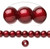 Bead, 100 Fabulous Ruby Red Acrylic 4mm Japanese MIRACLE Beads *