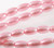 Bead, Glass Based Pearl, 1 Strand(52) Dark Pink 7x4mm-8x4mm Oval with 0.8mm Hole*