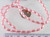 Bead, Glass Based Pearl, 1 Strand(52) Dark Pink 7x4mm-8x4mm Oval with 0.8mm Hole*