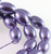 Bead,  Glass Based Pearl, Purple 11x8mm Oval Beads with 1-1.2mm Hole 1 Strand(37) *