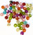 100 Bright Spotted Acrylic 12mm Round Bead Mix with 2mm Hole  *