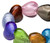 10 Lampwork Glass Multi Colored 20x19x12mm Puffy Heart Beads with 2mm Hole *