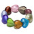10 Lampwork Glass Multi Colored 20x19x12mm Puffy Heart Beads with 2mm Hole *