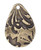 2 Antiqued Brass Plated Pewter TierraCast Double Sided 20x14mm Flora Teardrop Charms