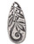 2 Antiqued Pewter Double Sided 23x10mm Jardin Teardrop Charms