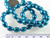 1 Strand(42-44) Dark Aqua Glass Based Pearl 9x7mm Teardop Beads *