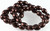 1 Strand(42-44) Brown Glass Based Pearl 9x7mm Teardop Beads with 1mm Hole *