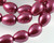 Bead, 1 Strand(42-44) Wine Burgundy Glass Based Pearl 9x7mmTeardrop Beads with 1mm Hole *