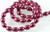 Bead, 1 Strand(42-44) Wine Burgundy Glass Based Pearl 9x7mmTeardrop Beads with 1mm Hole *