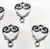 4 Antiqued Silver Pewter Double Sided 10x13mm Vine Heart Connectors *