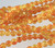 1 Strand(50) Orange Yellow Crystal Crackle Glass 8mm Round Beads *