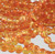 Bead, Orange Yellow Crystal Crackle Glass 4mm Round Beads 1 Strand(98-102) *
