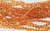 Bead, Orange Yellow Crystal Crackle Glass 4mm Round Beads 1 Strand(98-102) *