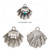 1 Antiqued Silver Plated Pewter 27.5x25mm 3D Clam Shell Charm