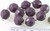 1 Strand Acrylic Purple 14mm Faceted Round Bead Connectors *