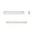 2 Silver Plated Pewter 26.5x3.5mm Rectangle Frame Delica Seed Bead Holders