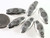 Bead, 12 Antiqued Silver 10x21mm Oval Flat Floral Design Beads with 1.3mm Hole *