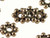 1 Strand (240) Antiqued Gold Plated Pewter 4x1.5mm Daisy Spacer Beads *