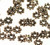 1 Strand (240) Antiqued Gold Plated Pewter 4x1.5mm Daisy Spacer Beads *