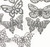 Drop, Charm, 12 Lazer Lace Silver Plated Brass Filigree Butterfly Mix *