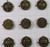 9 Maya Road Antiqued Brass Plated Pewter 15mm Round Love Heart Charm Mix *