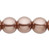 2 Strands(100) Brown Glass Based Pearl 8mm Round Beads with 1.1-1.4mm Hole